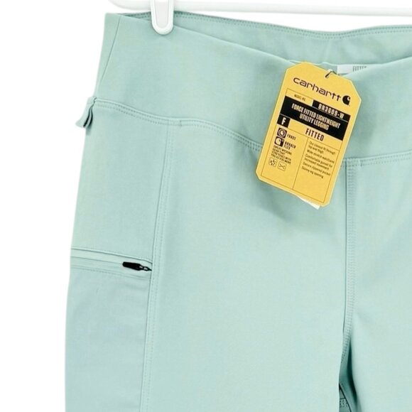 Carhartt Womens Force Fitted Lightweight Green Utility Legging Large (12-14) NWT - Picture 5 of 12